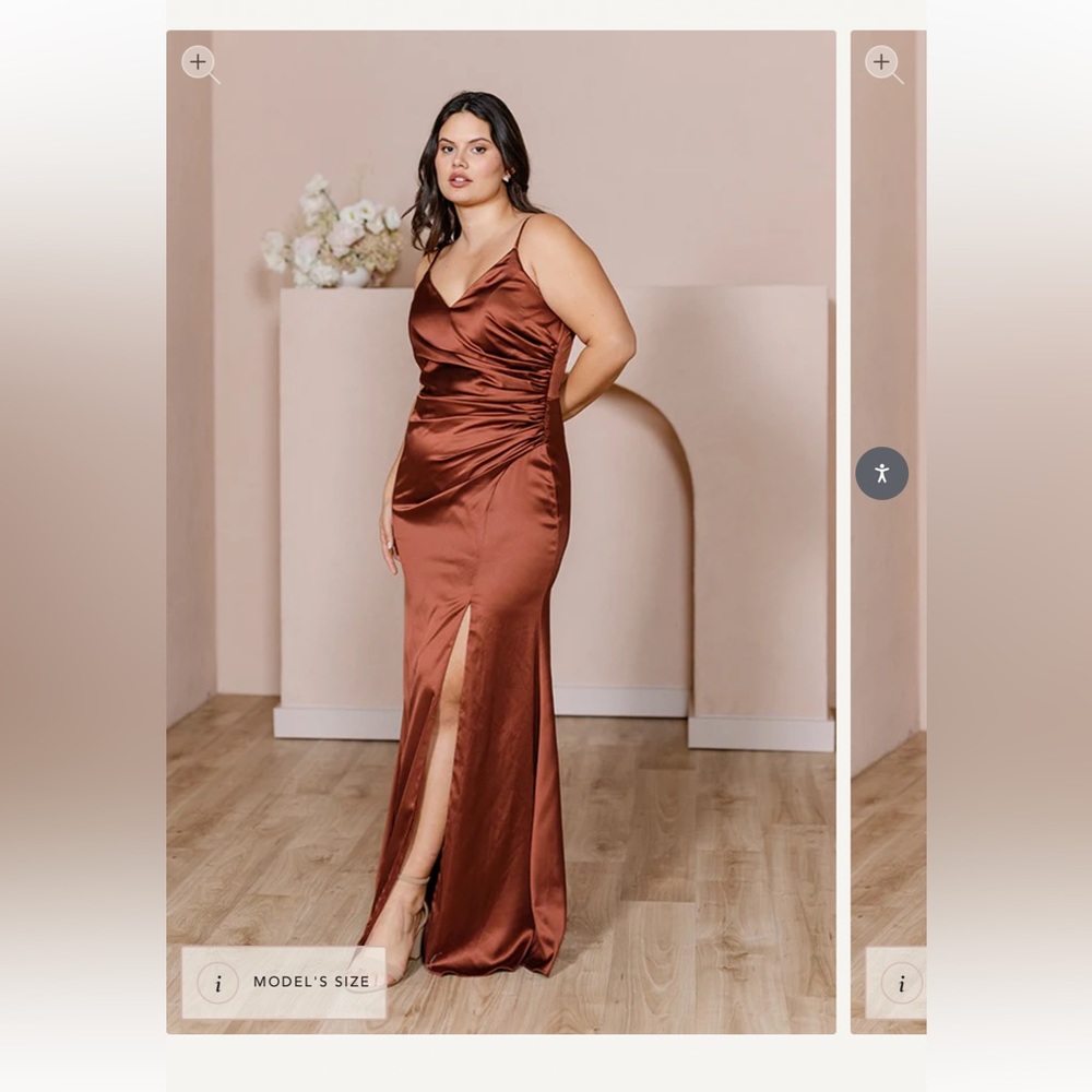Revelry Satin Bridesmaid Dress